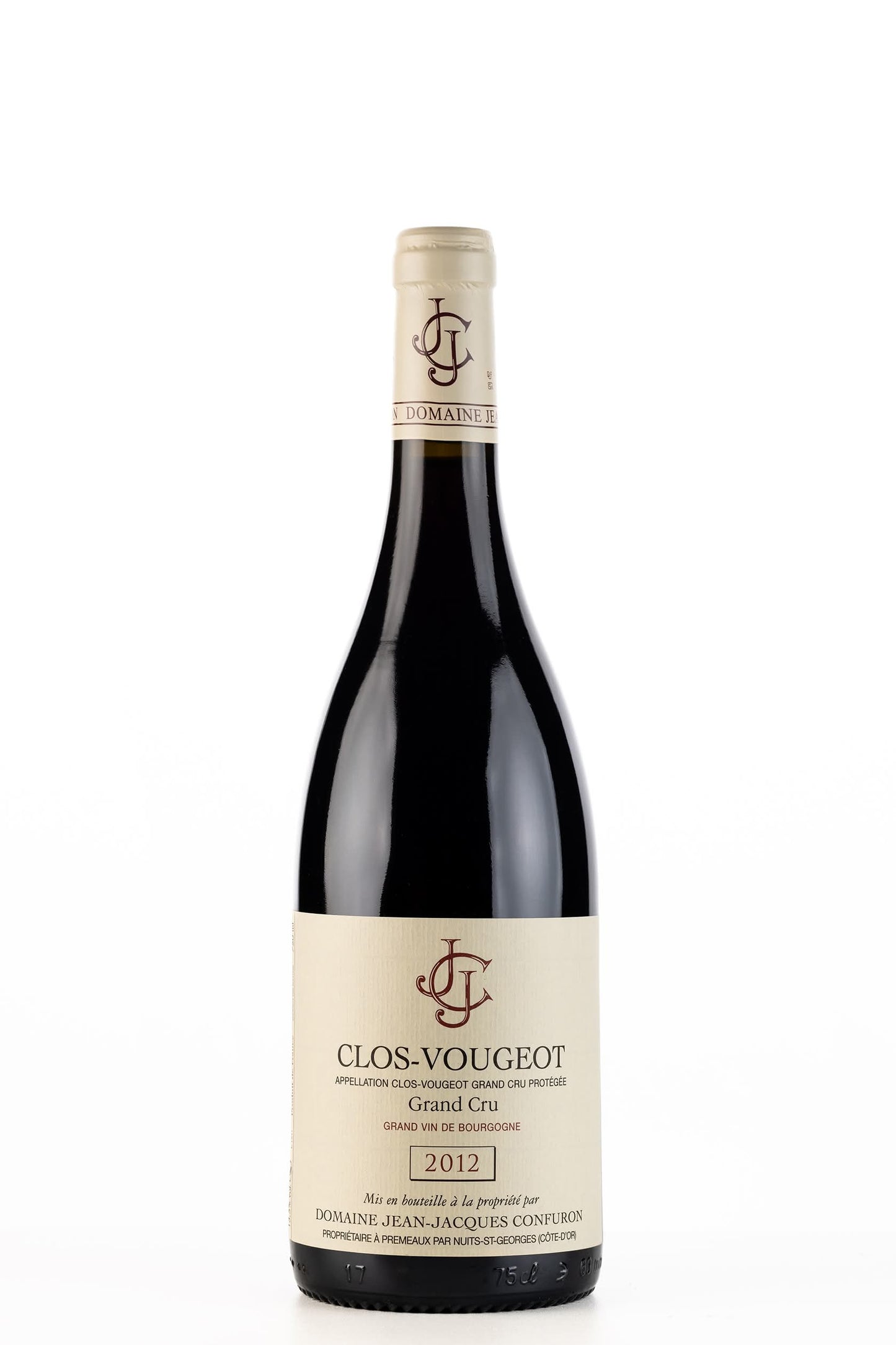 Clos Vougeot Grand Cru, Jean-Jacques Confuron, 2012